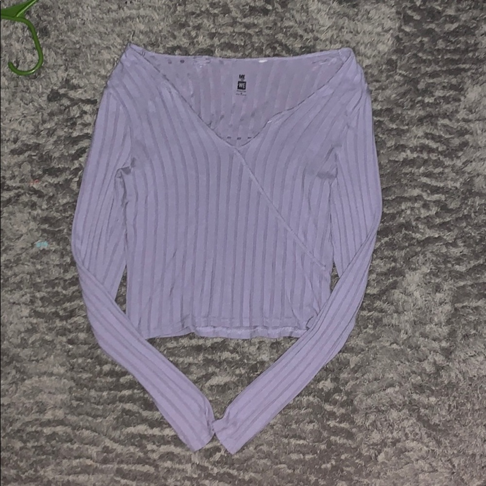 Purple crop top